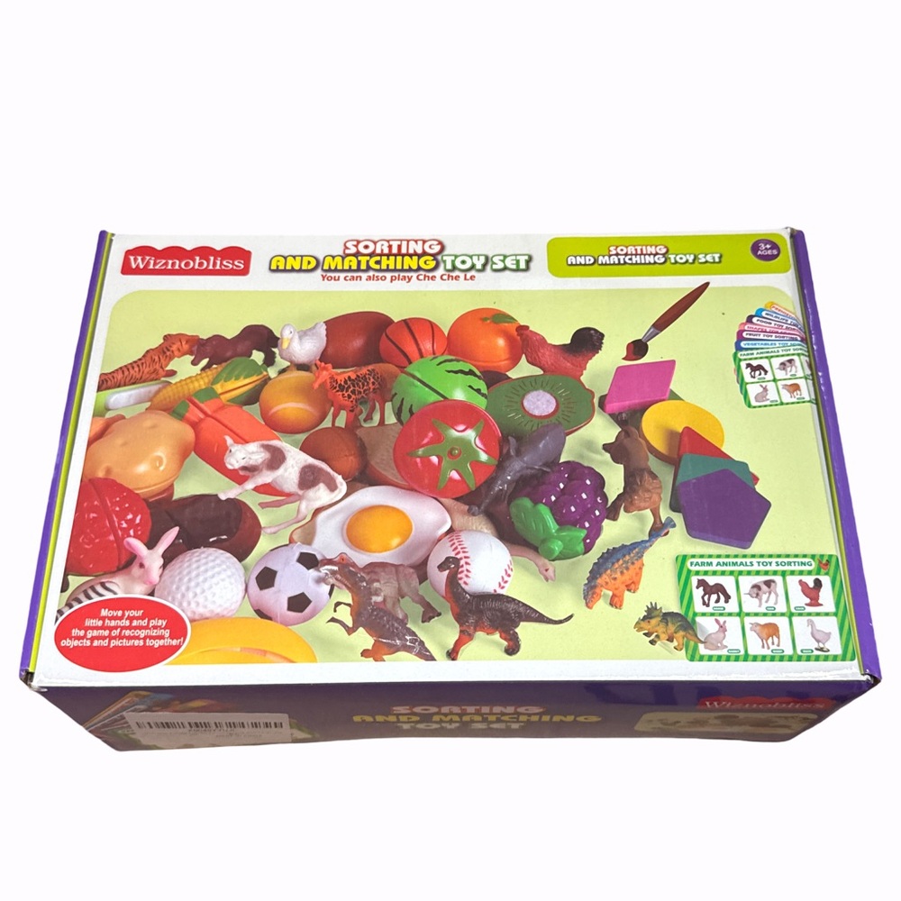 Wiznobliss Sorting TOYS for Toddlers
3 in 1 Learning Education Sorting Games NEW